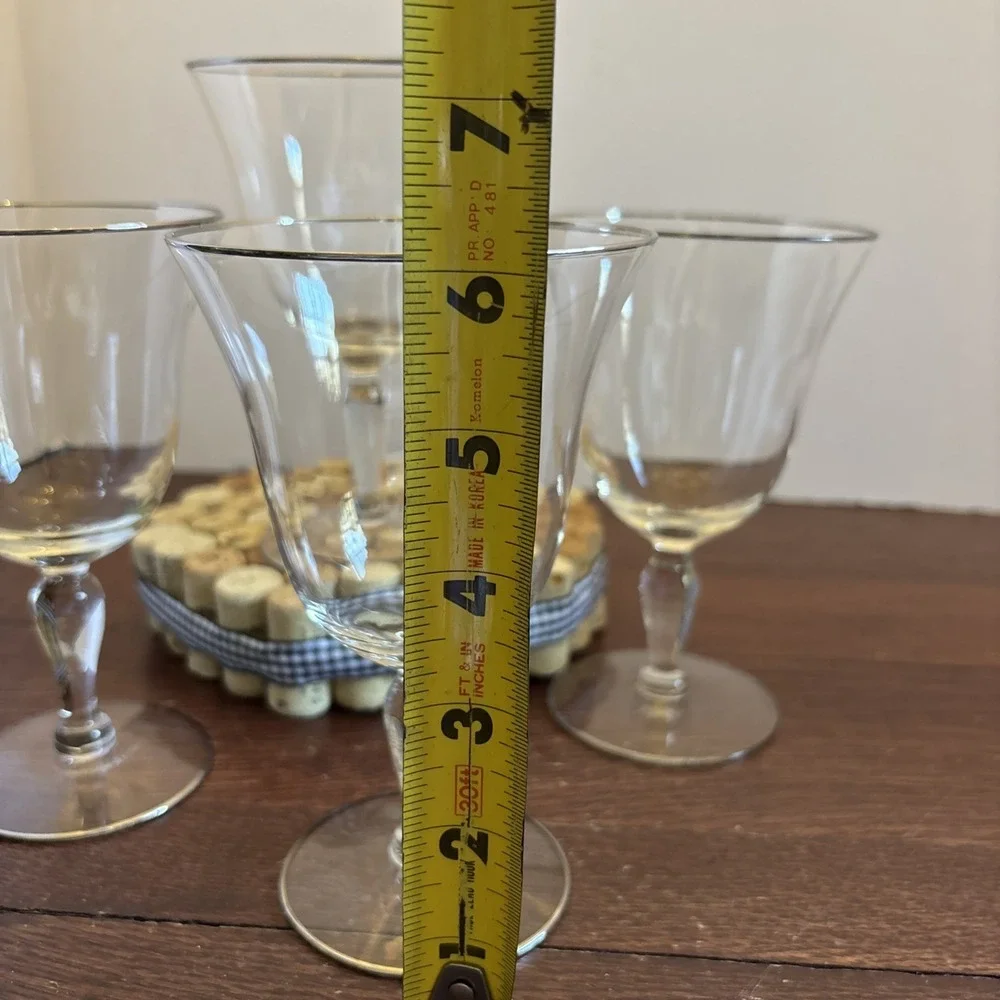 Glastonbury - Lotus Prelude  Water Goblet Set Of 4‎ EUC